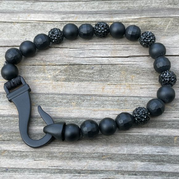 Nordstrom Other - Nordstrom Rack Bracelet Men Wristband Black beads